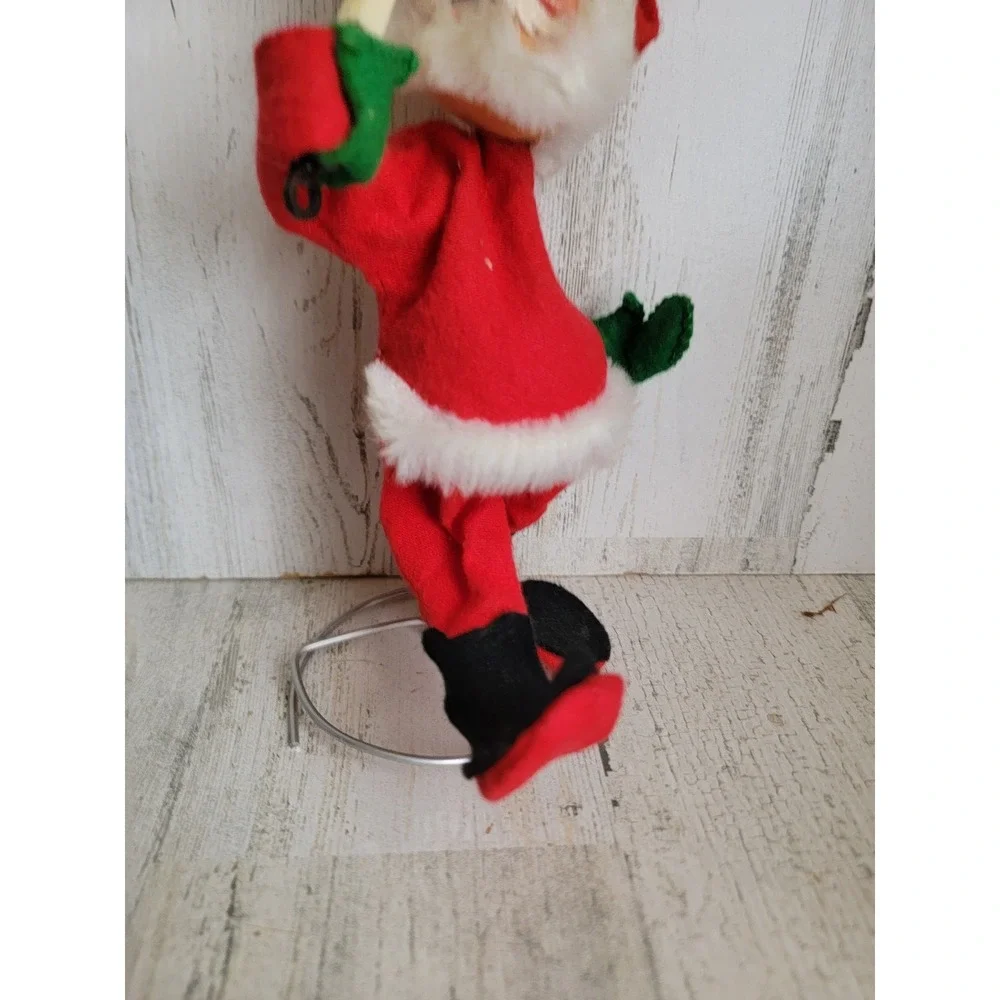 Annalee tennis player Santa Claus Xmas mobility doll vintage home decor